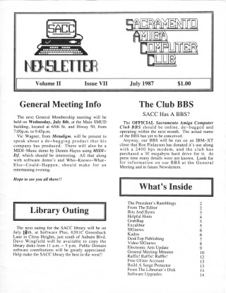 SACCNewsletter - 1987-07 cover